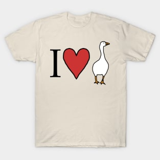 I Love My Goose for Valentines Day T-Shirt